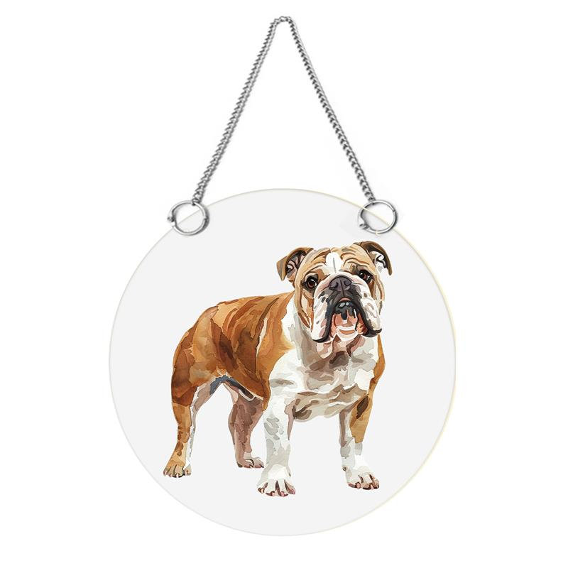 Décoration de fenêtre bouledogue anglais