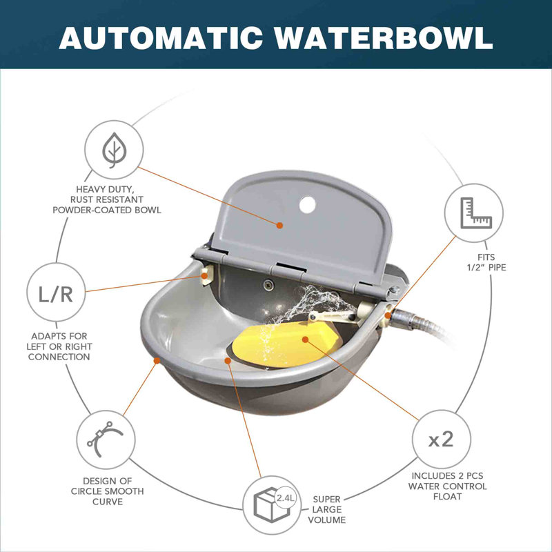 40oz. Automatic Water Dish