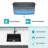 Quartz Kitchen Sink - 21" X 18" X 9.65" Black Granite Composite Workstation Undermount Kitchen Sink