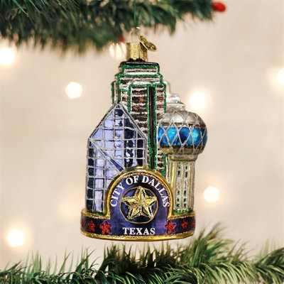 4.25'' Glass Hanging Figurine Ornament