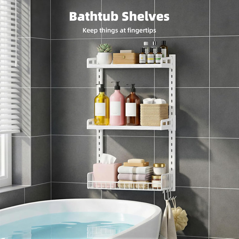 Wall Mounted Floating Shelves, Pure White