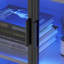 Gaylyn Dining Cabinet Smoked Black Acrylic Door With LED Light-1079062821