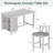 3-Piece Solid Wood Dining Table Set with Chairs, 2-Tier Storage Counter Height Dining Table and Chairs Set-117442964