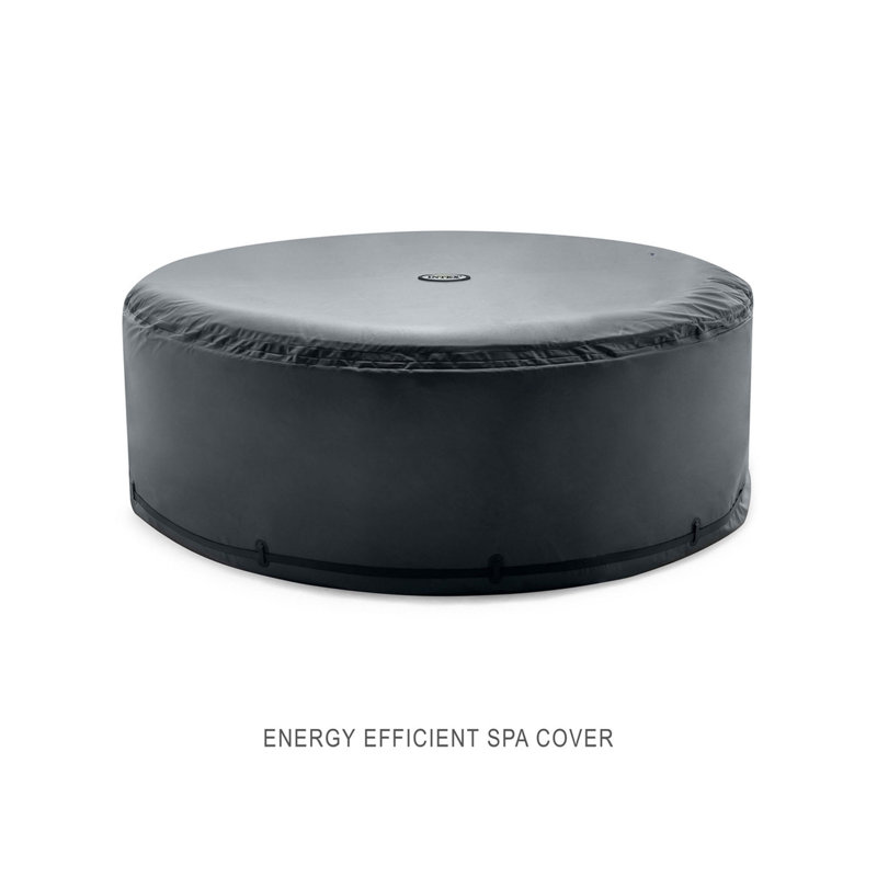 Intex Handheld Pool Vacuum w/ PureSpa Plus 6 Person Inflatable Hot Tub, Brown