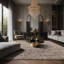 Tapis gris soyeux et moelleux-100901884