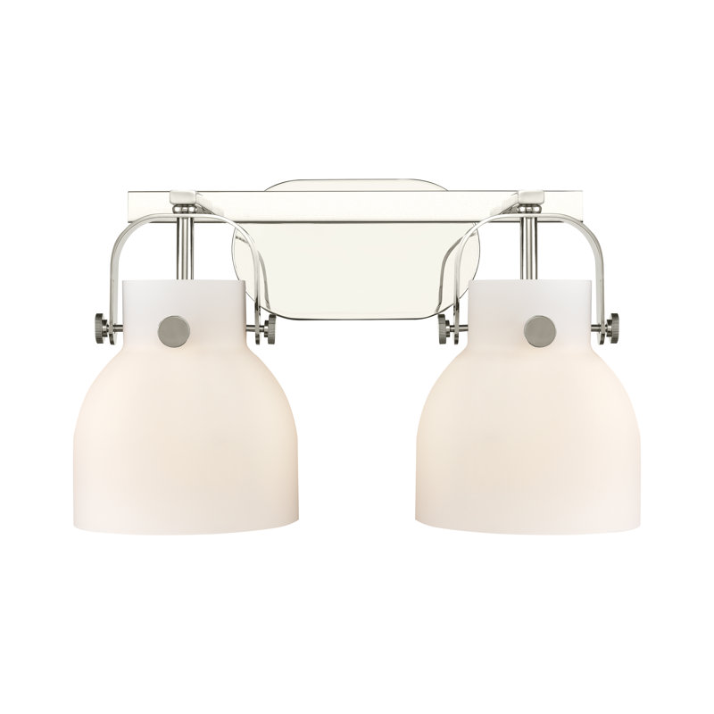 Skycrest 6 - Light Dimmable Vanity Light, White, Polished Nickel, 2 Lights