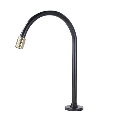 Tall Matte Black Gold Touchless Faucet Sleek Commercial Hands Free Bathroom Solution