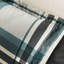 7 Pcs Twin Bed Comforter And Sheet In Teal/black Plaid - Microfiber, , Machine Washable, Contrasting On Pillowcase Bundle Sheets