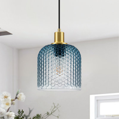 7.08in Pendant Light Beaded Glass for Dining Room & Kitchen