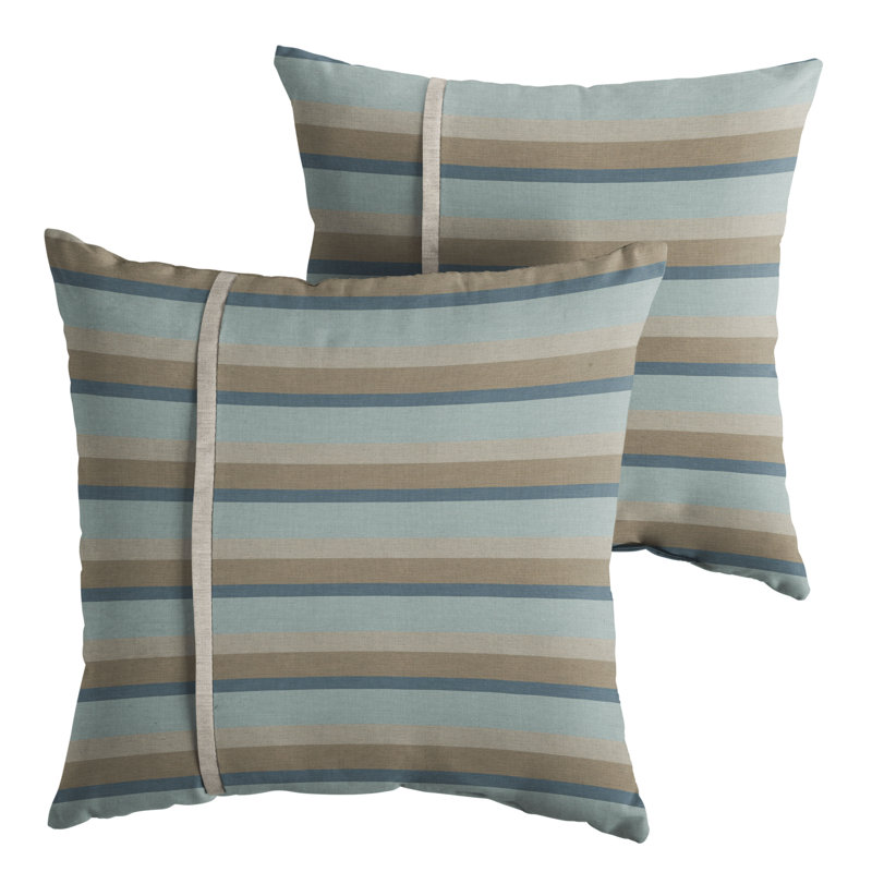 Ensemble de 2 coussins Sunbrella, Sunbrella - brume Gateway, H 16 po x l 16 po x P 6 po