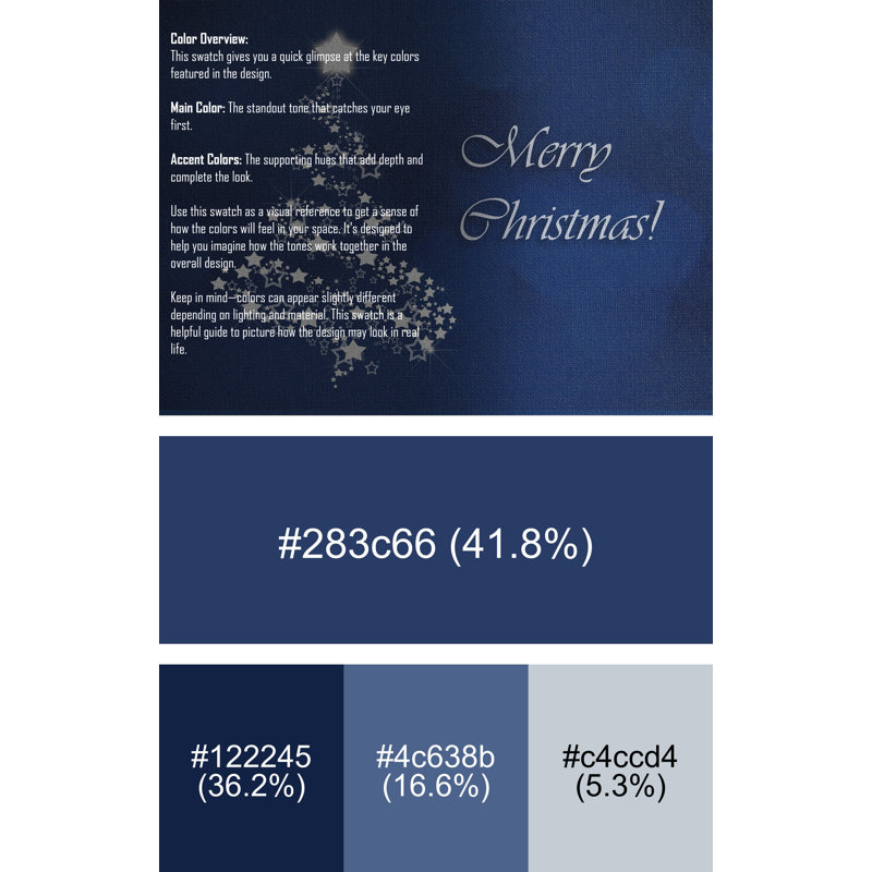 Tapis bleu Christmas, Rectangle 2 pi x 3 pi