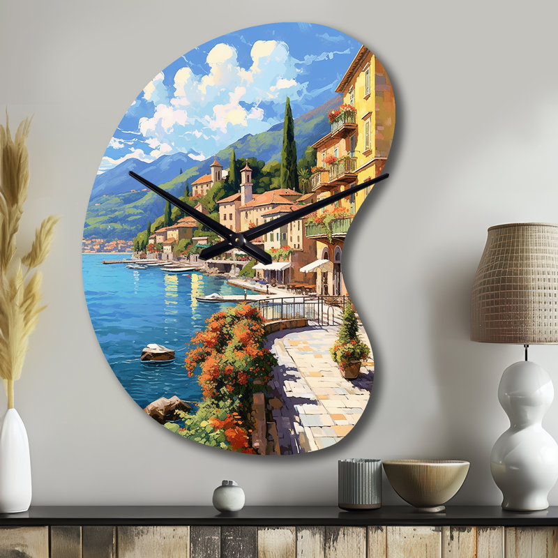 Horloge murale La Dolce Italian Beachside II - Italie, Grand