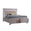 Lit plateforme tapissier avec rangement Merauke-29206539