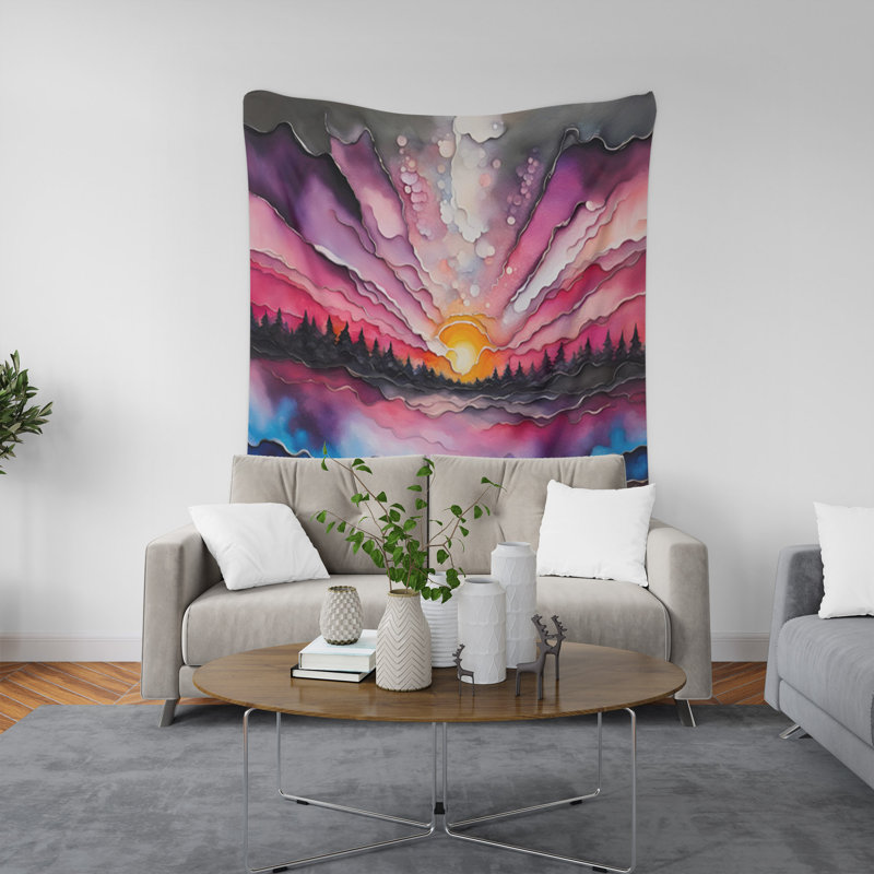 Tapisserie murale, H 60 po x l 51 po x P 0,5 po