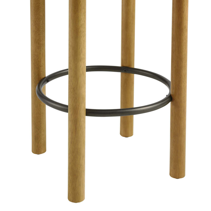 Modway Fable 26" Counter Stool, Oak, Ivory