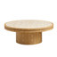 35.43" MDF Coffee Table With Sturdy Pedestal-852692963