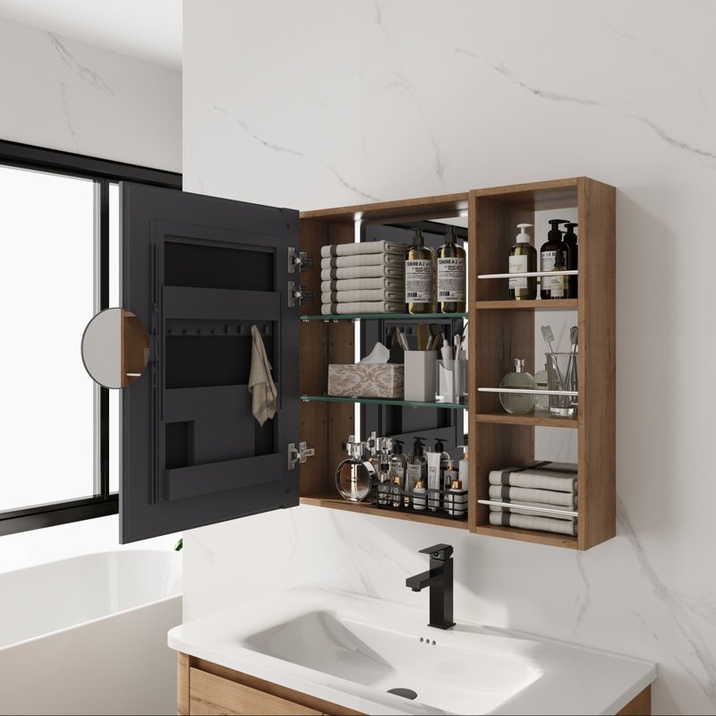 Bathroom Mirror Cabinet with Storage