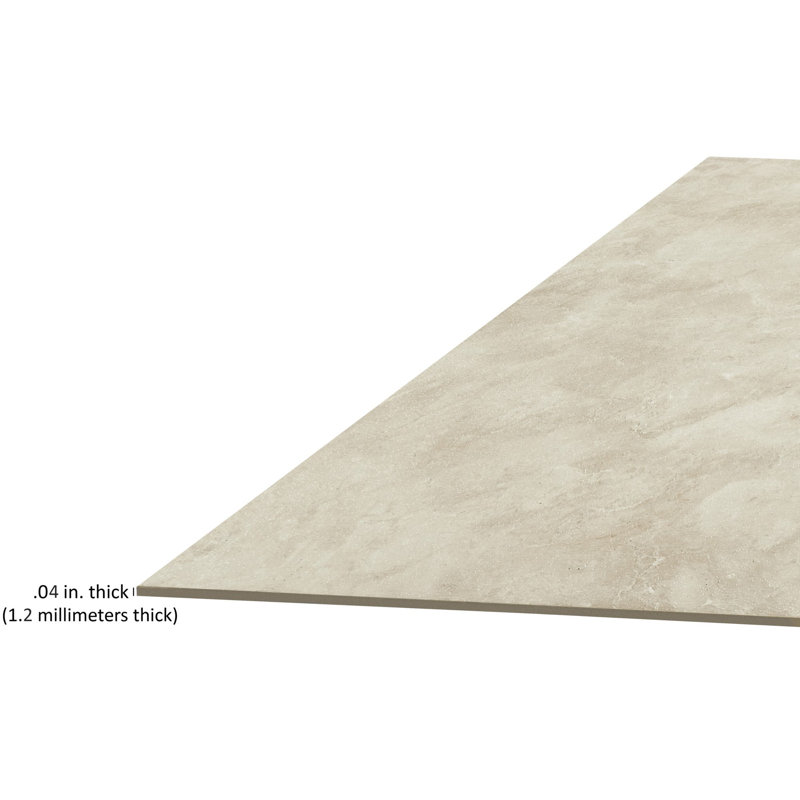 Marble 12" x 12" x 1.2mm Luxury Vinyl Tile in Carrera