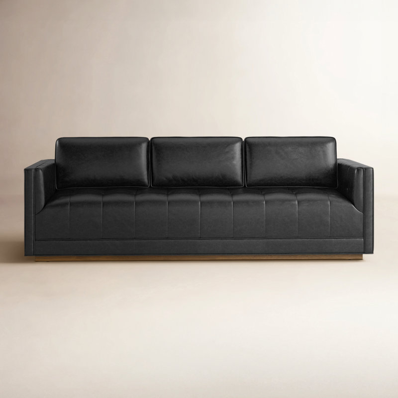 Kiera Sofa, Sonoma Black Top Grain Leather