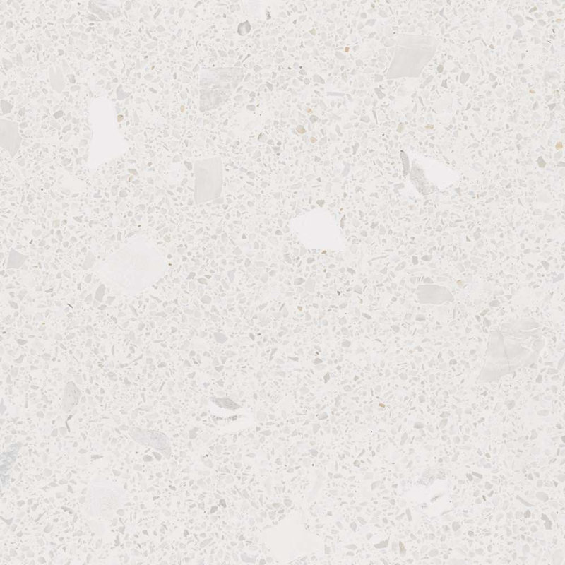 Terrazzo 24'' x 24'' Matte Porcelain Floor and Wall Tile, Nacar White