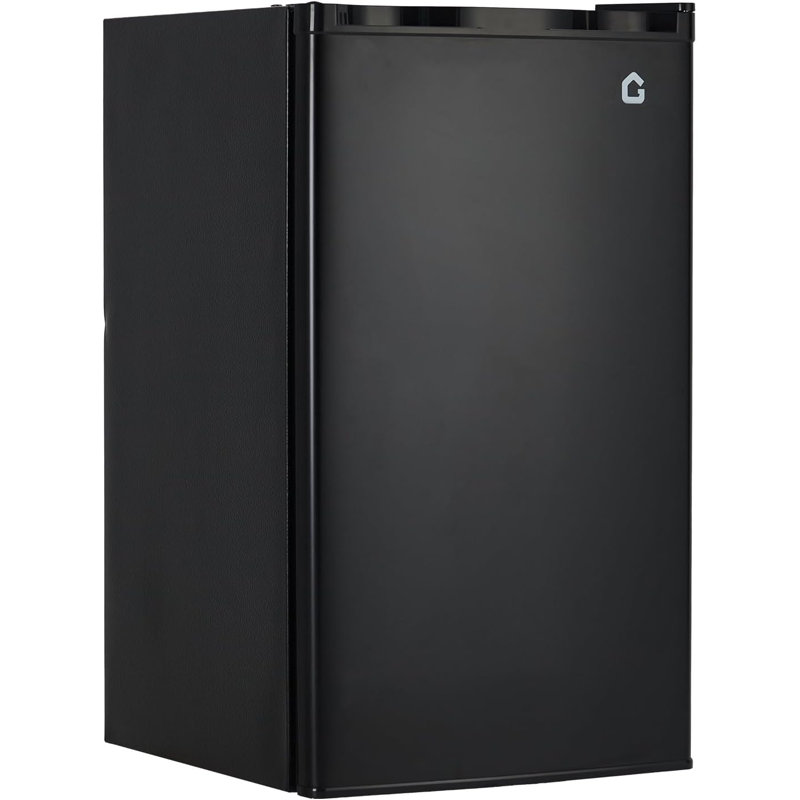 3.2 Cu.Ft Mini Refrigerator, Single Door Compact Fridge - Energy Efficient, Reversible Door,Quiet Operation with Adjustable Shelves for Dorm, Office, Bedroom, Kitchen, Bar Use