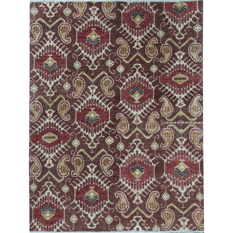 Wool Southwestern Area Rug in Brown/Beige