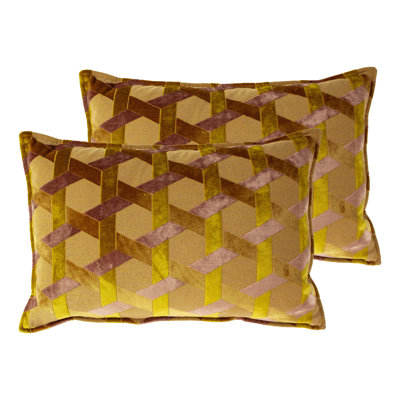 Geometric Rectangular Cushion