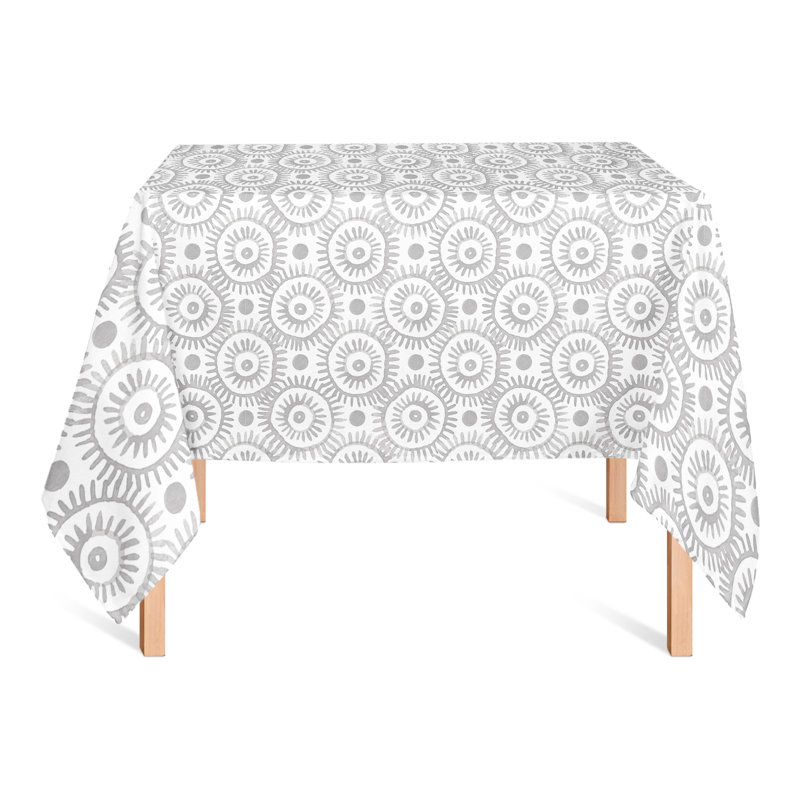 Nappe géométrique carrée, Gris