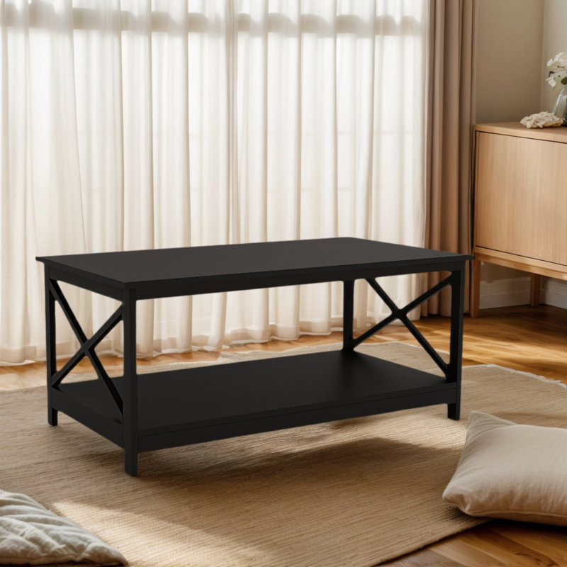 Table basse Table de bout Oxford - couleur noire