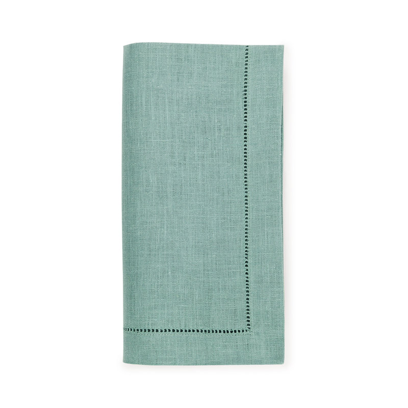 Festival Linen Square Napkins, Aqua
