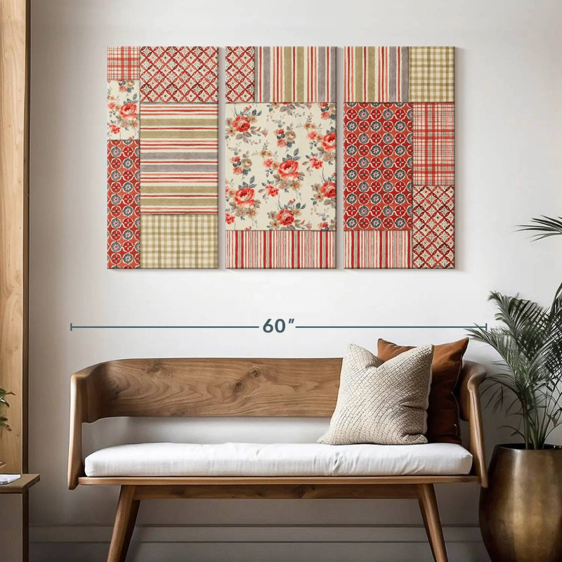 Kerner Farm Patchwork III, 32" H x 50" W