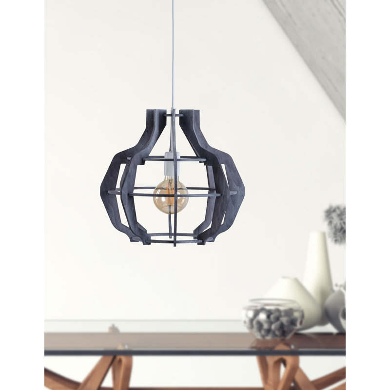 Viramontes 1 - Light Single Pendant, Black