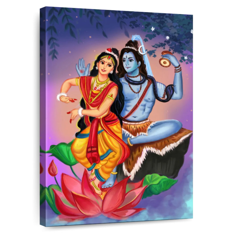 Adella Shiv Parvati, 30" H x 20" W