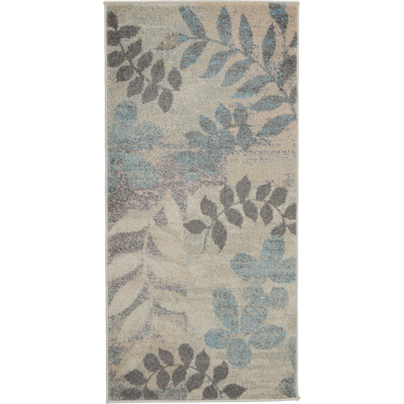 Floral Indoor Rug, Rectangle 2' x 4'