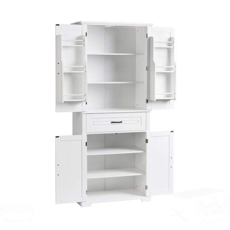 Bathroom Storage Cabinet With Doors And Drawer, Multiple Storage Space, Adjustable Shelf, Perfect For Organizing Essentials And Enhancing Aesthetics