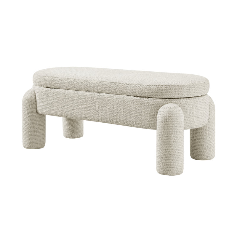 Bowden Chenille Bench, Salzburg Beige