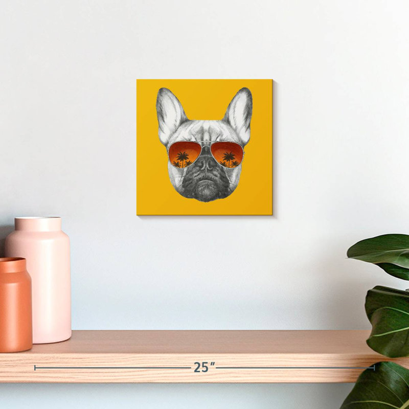 Bouledogue français Brampt, H 10 po x l 10 po