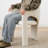 7 Piece Modern Dining Set With 79" Oak Oval Pedestal Table & 6 Sculptural Wide-Seat Arm Chairs-423930190