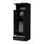 Armoire à double porte et 1 tiroir noir-1876862198