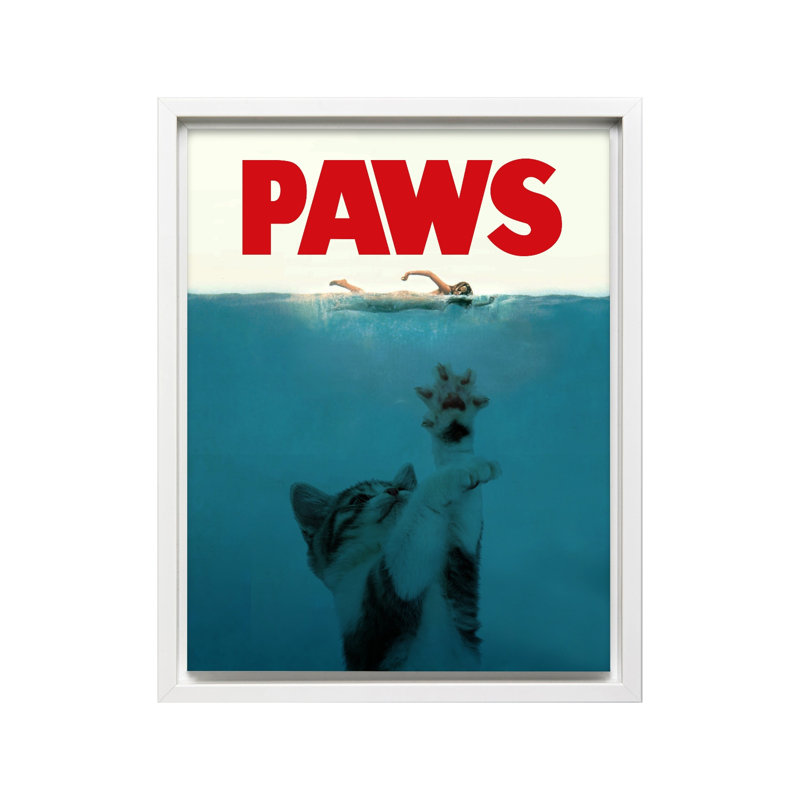Pattes, Canvas, White Framed, 11"H x 14"W