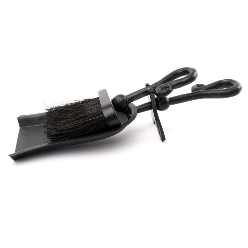 Chambliss Metal Fireplace Tool Set, Black, 9cm H x 38cm W x 5.5cm D
