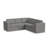 Lockheart 5 Piece L Shaped Square Arm Modular Upholstered Corner Sectional-126757365
