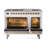 ILVE Nostalgie II Series Noblesse 48 inch Dual Fuel Range with 8 Sealed Burners, Griddle (Glass Door)-112295452-112295451