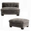 Siège simple avec repose-pieds et canapé modulaire Canapé-lit modulaire à assise profonde Canapé-lit en chenille Canapé-lit-309659896