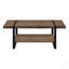 Table basse, d'appoint, cocktail, rectangulaire, L 48 po, métal