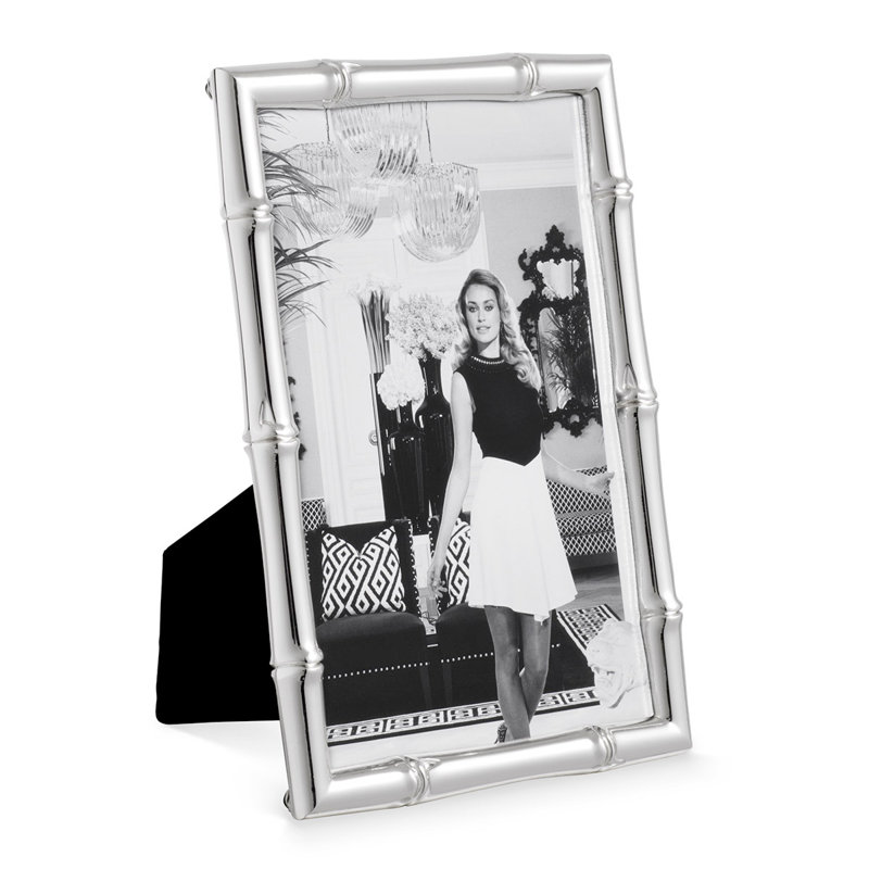 Cadre photo simple en bois Nygaard, Argent, 4 po x 6 po