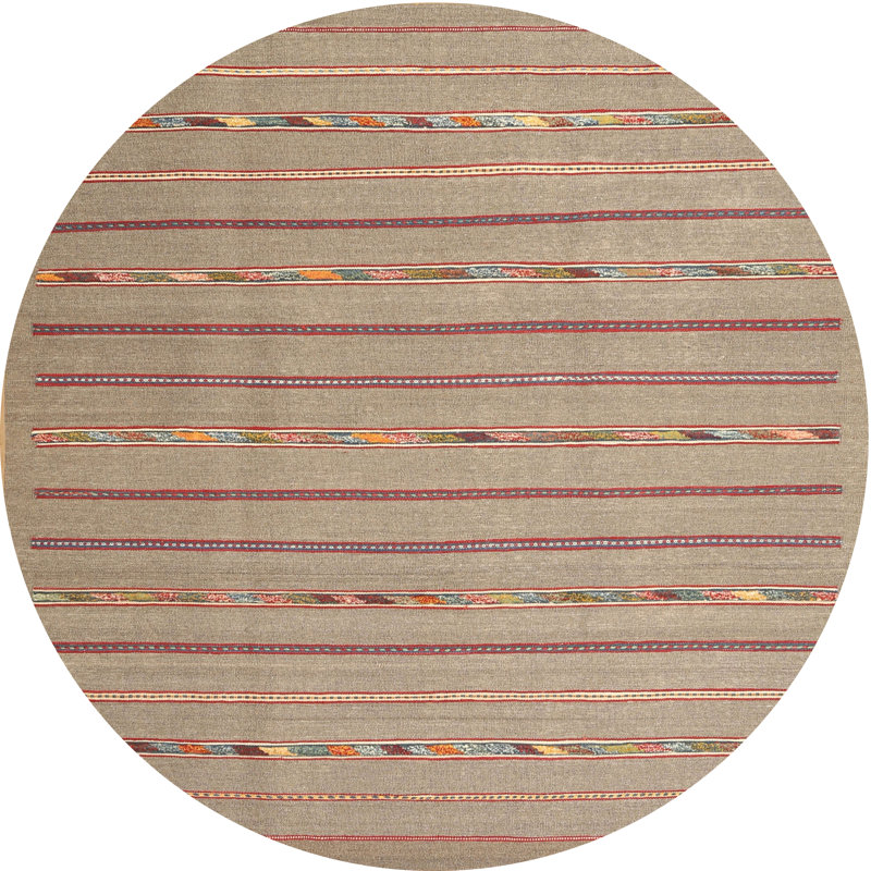 Abstract Indoor Rug, Round 5'
