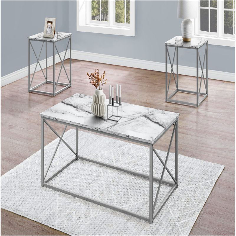 Ensemble de table, ensemble de 3 pièces, café, bout, côté, décor, salon