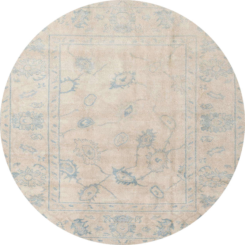 Tapis abstrait moderne 4933, Rond 7 pi