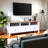 Modern TV Stand, Entertainment Center For Tvs Up To 65", Modern Media Console With 3 Cabinets, TV Console For Living Room Bedroom-753882009